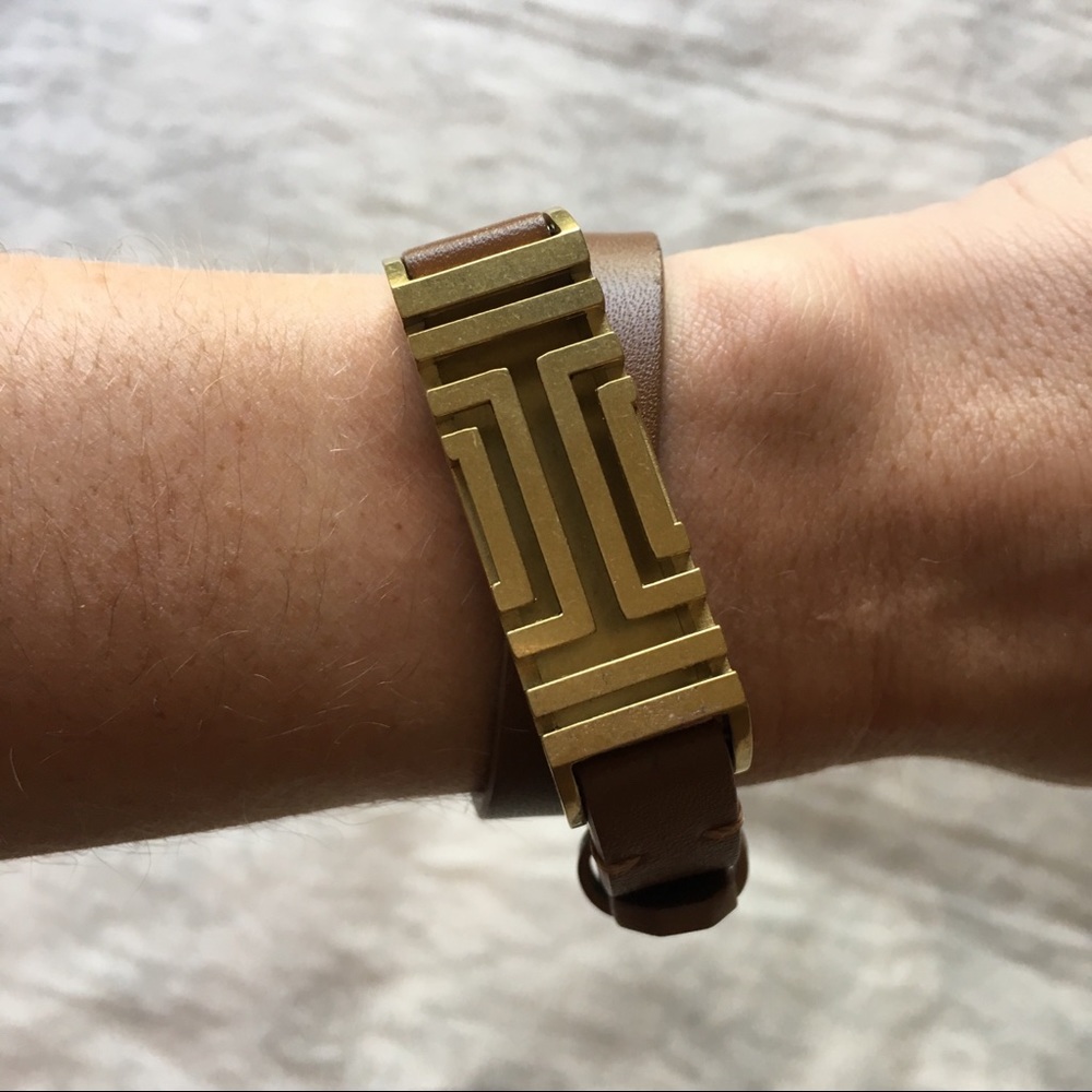 Tory Burch Leather Wrap Bracelet Fitbit Bundle